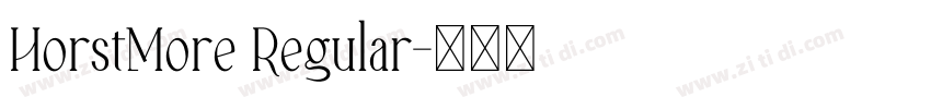 HorstMore Regular字体转换